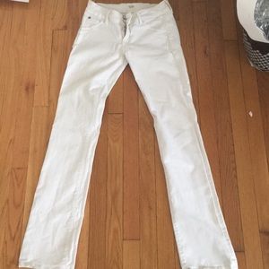 HUDSON, white, boot cut jeans